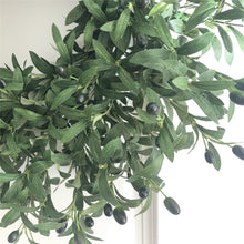 Load image into Gallery viewer, Easy Fine 28-30 Inch Olive Wreaths for Front Door for All Seasons,Spring Summer Fall Autumn Winter Christmas Wreath,Large Everyday Greenery Wreath,Home Wall Door Porch Fireplace Decor