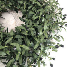 Load image into Gallery viewer, Easy Fine 26 Inch Olive Wreaths for Front Door for All Seasons,Spring Summer Fall Autumn Winter Christmas Wreath,Large Everyday Greenery Wreath,Home Wall Door Porch Fireplace Decor