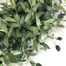 Load image into Gallery viewer, Easy Fine 26 Inch Olive Wreaths for Front Door for All Seasons,Spring Summer Fall Autumn Winter Christmas Wreath,Large Everyday Greenery Wreath,Home Wall Door Porch Fireplace Decor