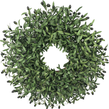 Load image into Gallery viewer, Easy Fine 28-30 Inch Olive Wreaths for Front Door for All Seasons，Spring Summer Fall Autumn Winter Christmas Wreath,Large Everyday Greenery Wreath,Home Wall Door Porch Fireplace Decor
