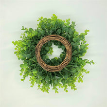 Load image into Gallery viewer, Easy Fine Mini Wreath 12Inch with storage container,Window Wall Decor,Candle Ring,Centerpieces,Eucalyptus Greenery
