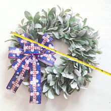 Load image into Gallery viewer, Easy Fine Lambs Ear Wreath 22In (Baseball Bow)
