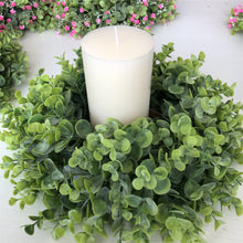 Load image into Gallery viewer, Easy Fine Mini Wreath 12Inch with storage container,Window Wall Decor,Candle Ring,Centerpieces,Eucalyptus Greenery
