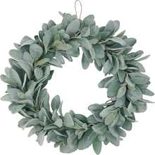 Load image into Gallery viewer, Lamb&#39;s Ear Wreath 19IN
